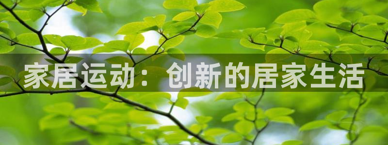 征途国际平台是正规平台吗知乎：家居运动：创新的居家生